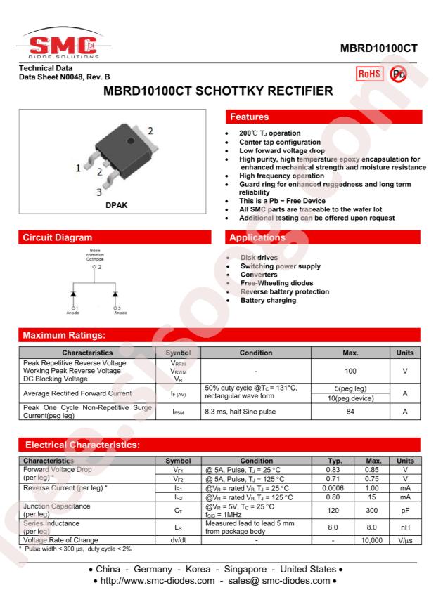 MBRD10100CTTR