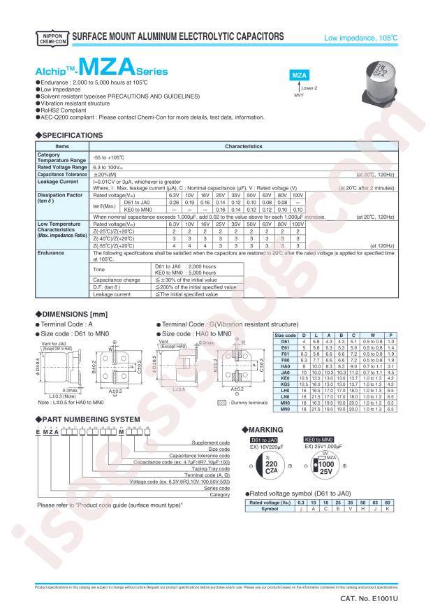 EMZA100ADA221MF80G