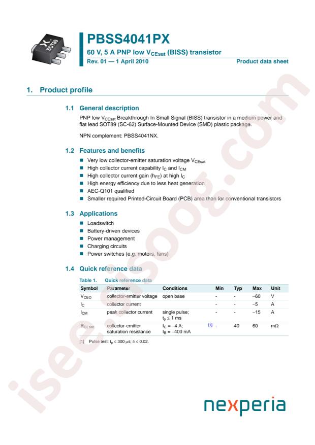 PBSS4041PX,115
