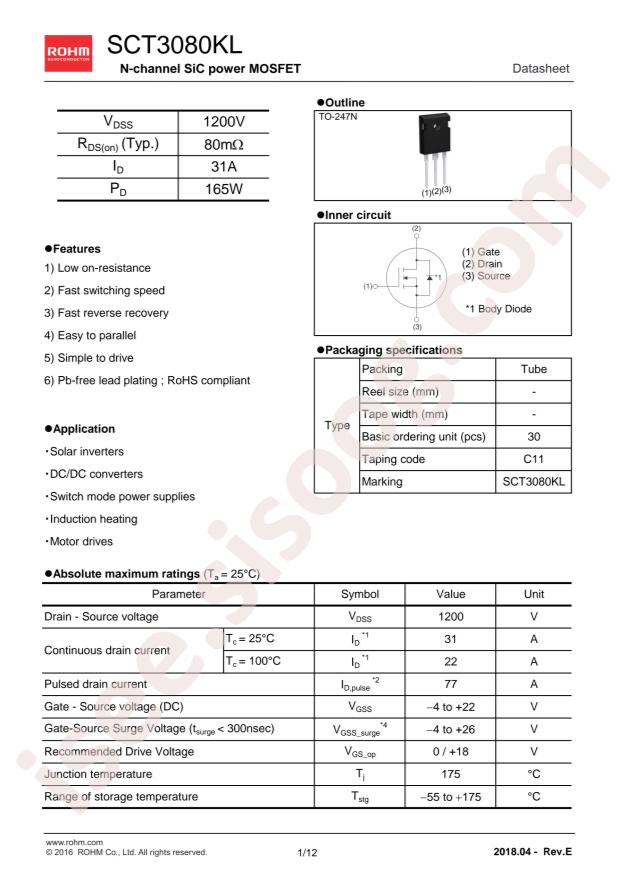 SCT3080KLGC11