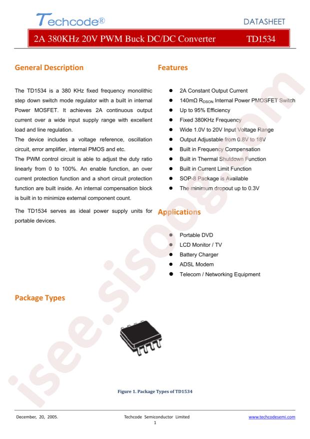 Techcode TD1534