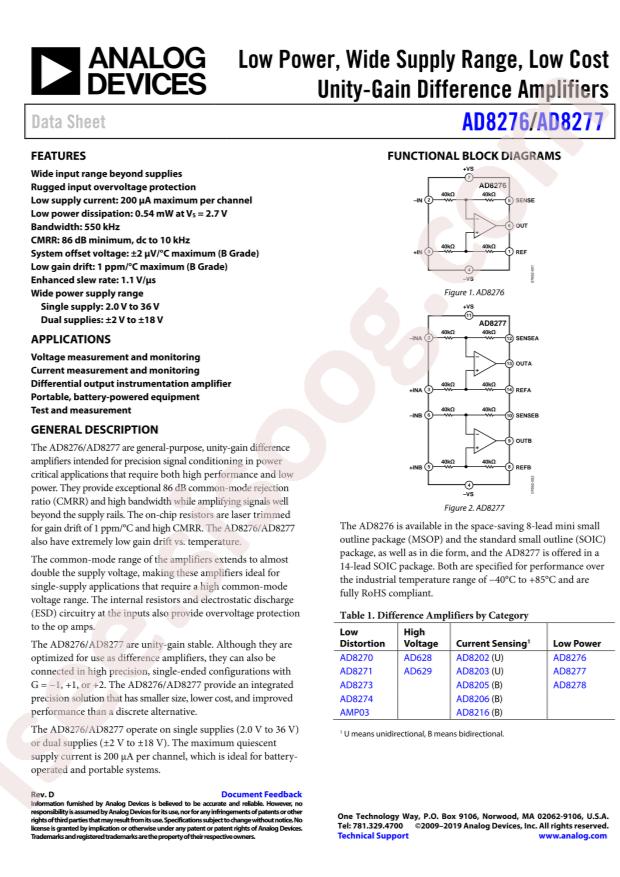 AD8276BRMZ-R7