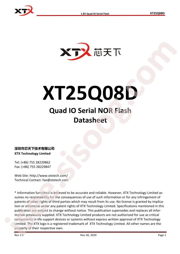 XT25Q08DSOIGU