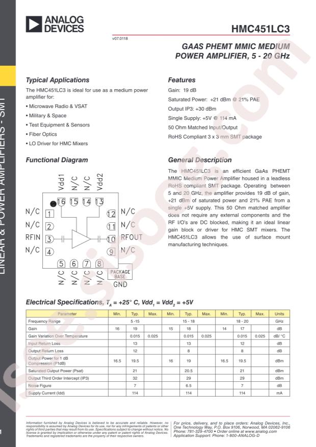 HMC451LC3TR
