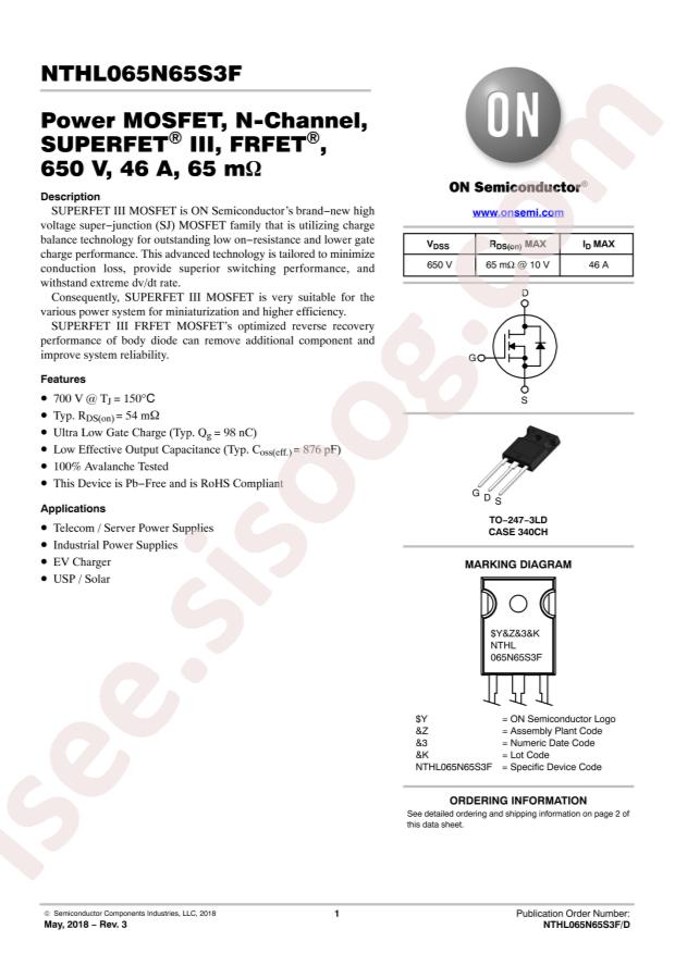 NTHL065N65S3F