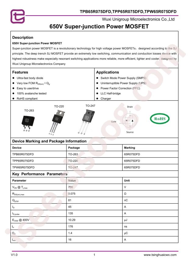 TPP65R075DFD