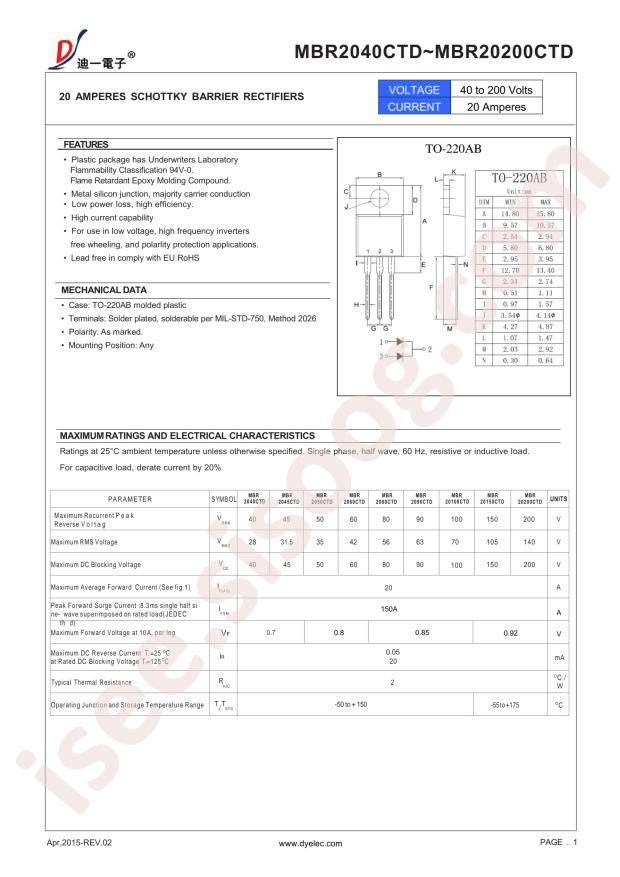 MBR20100CTD