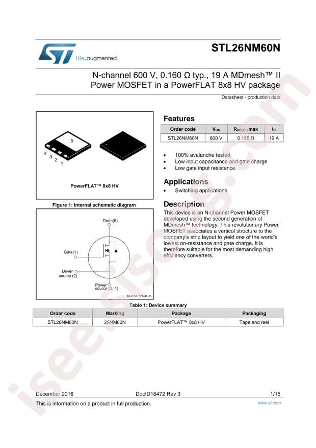 STL26NM60N