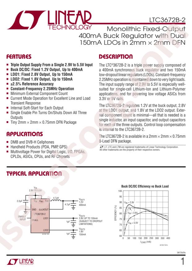 LTC3672BEDC-2#TRPBF