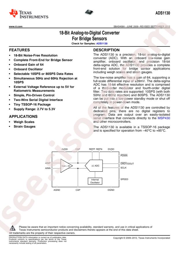 ADS1130IPW