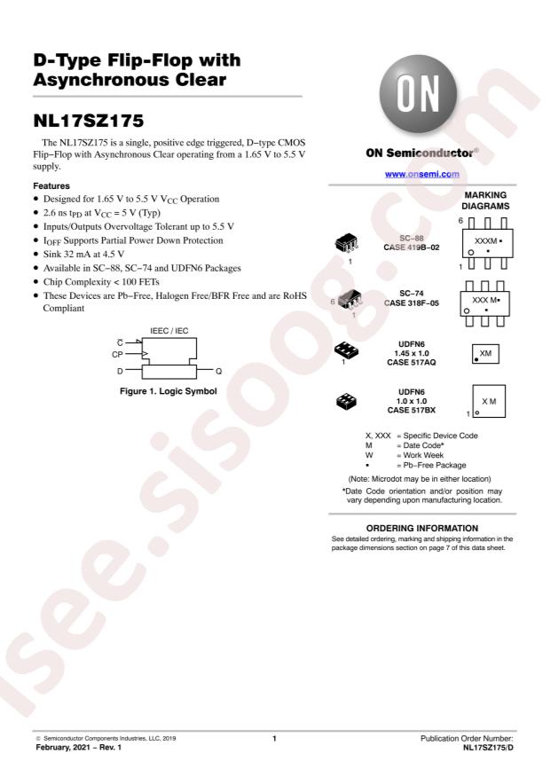 NL17SZ175DBVT1G