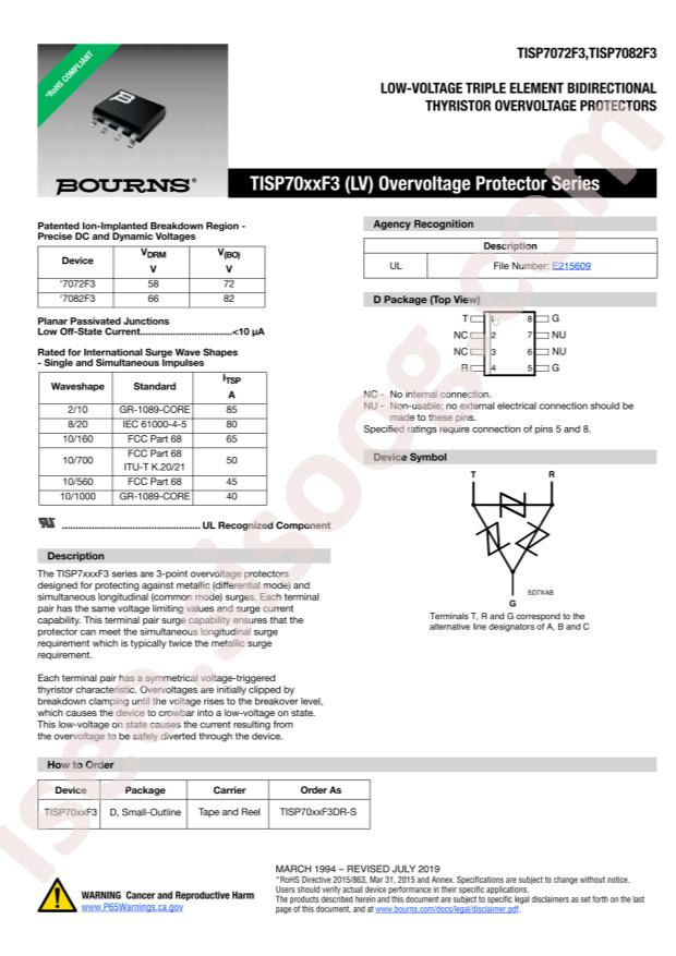 TISP7072F3DR-S