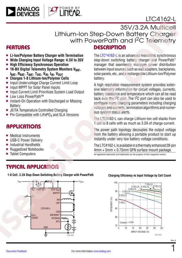 LTC4162EUFD-L41#TRPBF