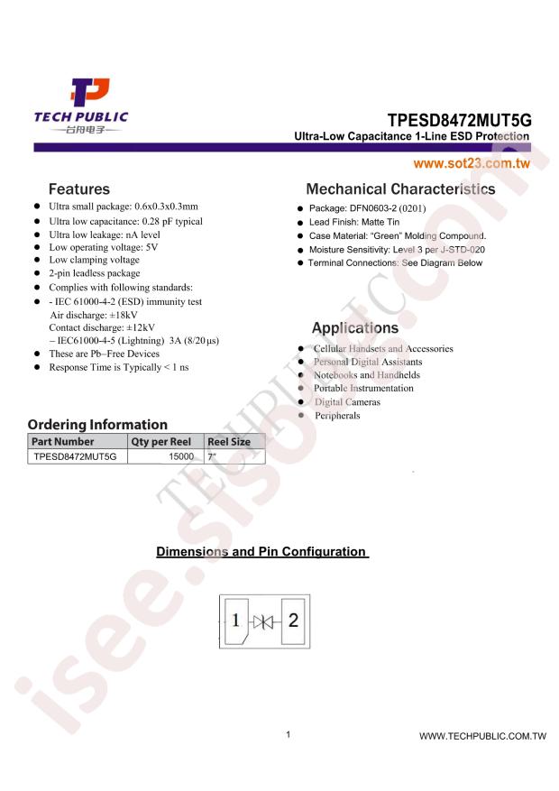 TPESD8472MUT5G