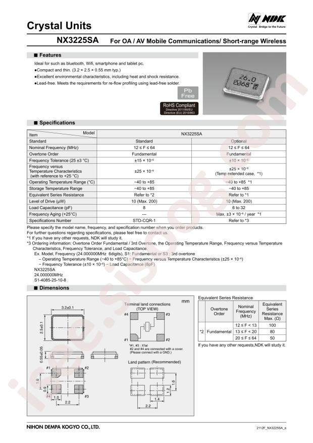 NX3225SA-20.000M-STD-CRS-2