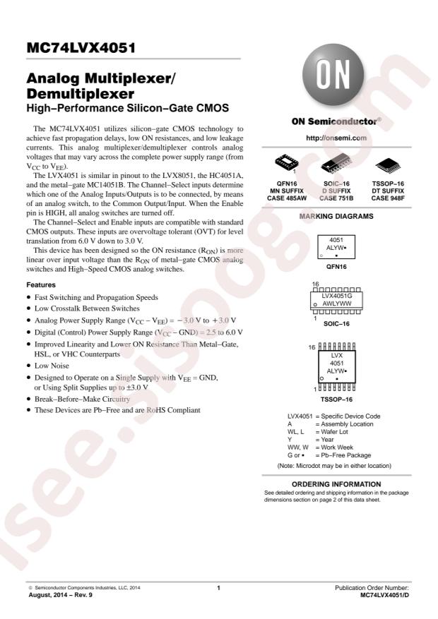 MC74LVX4051DR2G