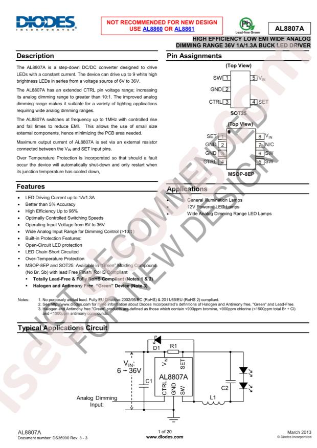 AL8807AW5-7