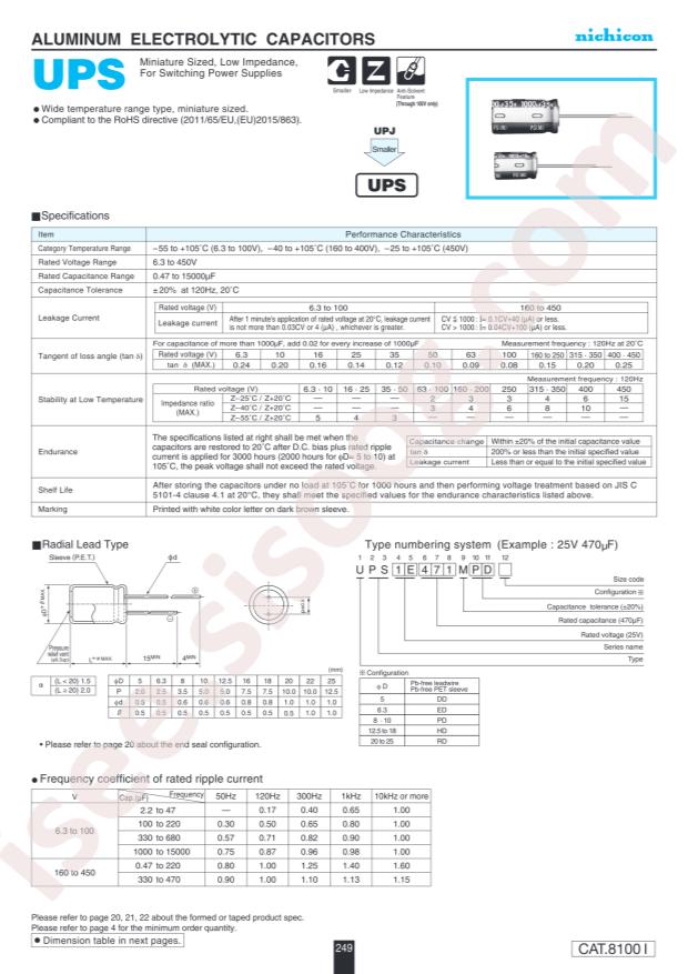 UPS2A101MHD