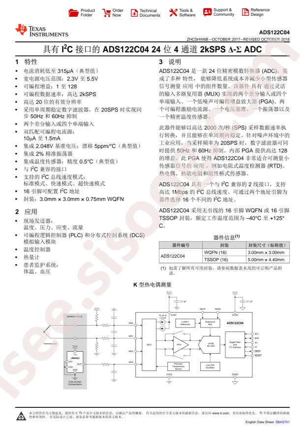 ADS122C04IPWR