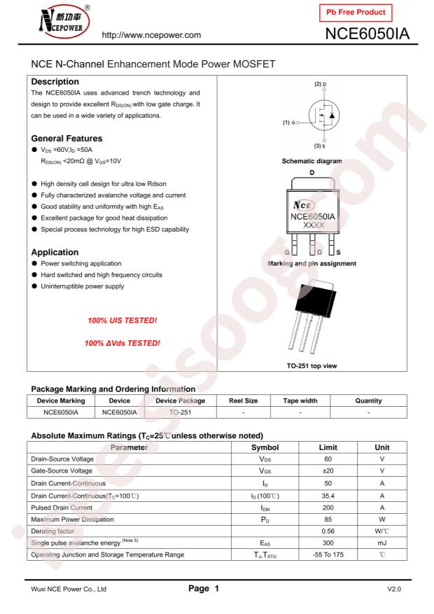 NCE6050IA