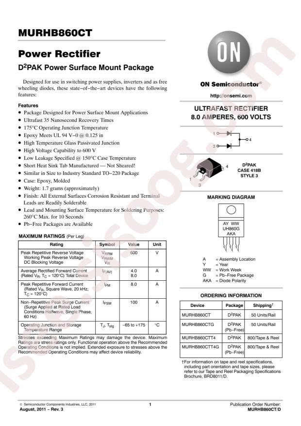 MURHB860CTT4G
