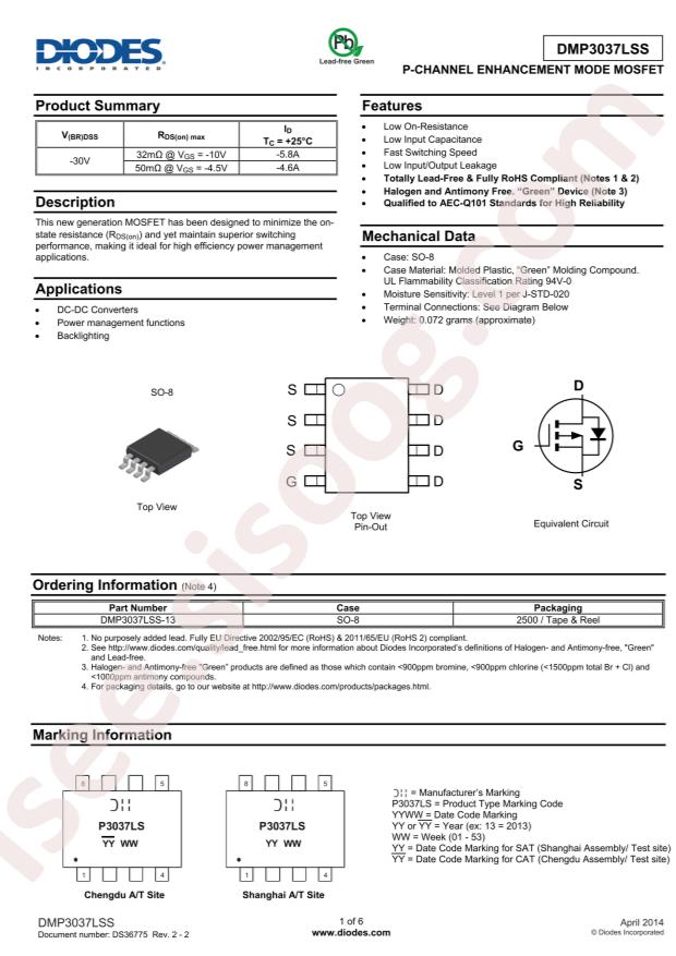 DMP3037LSS-13