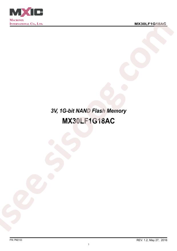 MX30LF1G18AC-XKI