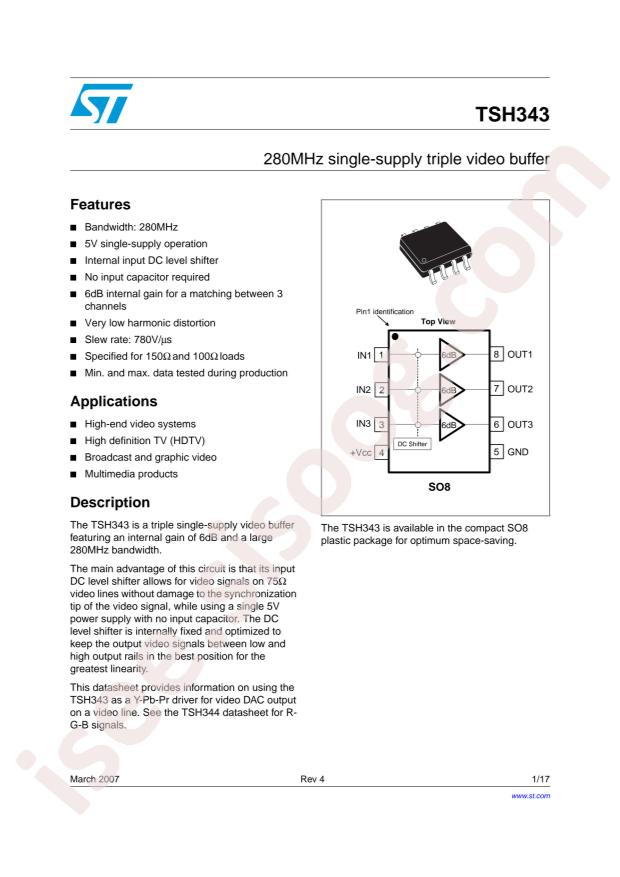 TSH343IDT