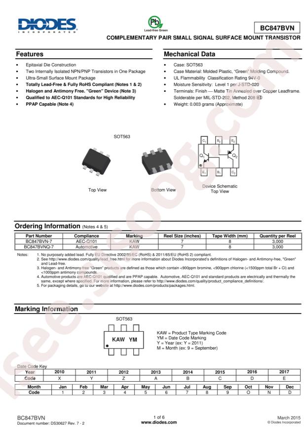 BC847BVN-7