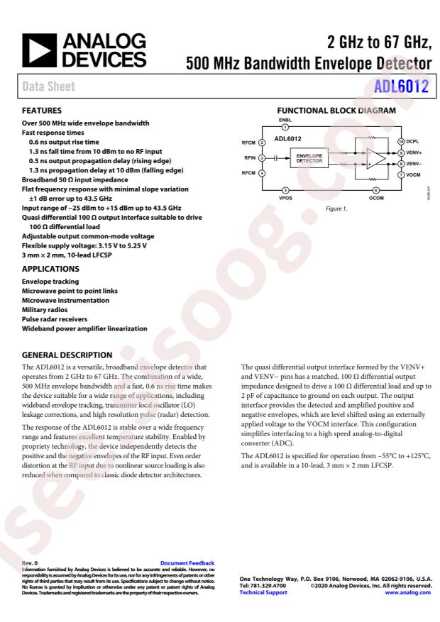 ADL6012ACPZN-R7