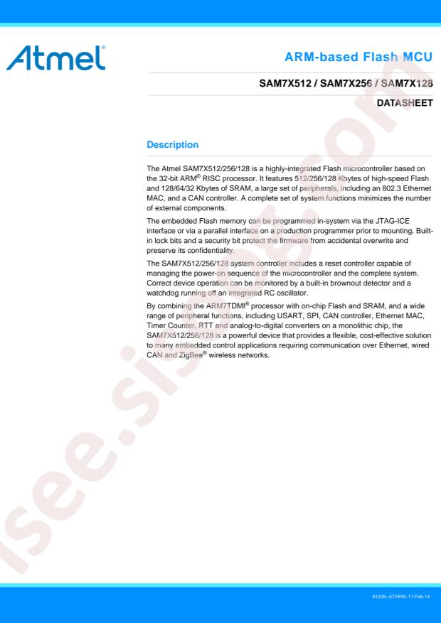 AT91SAM7X256C-AUR