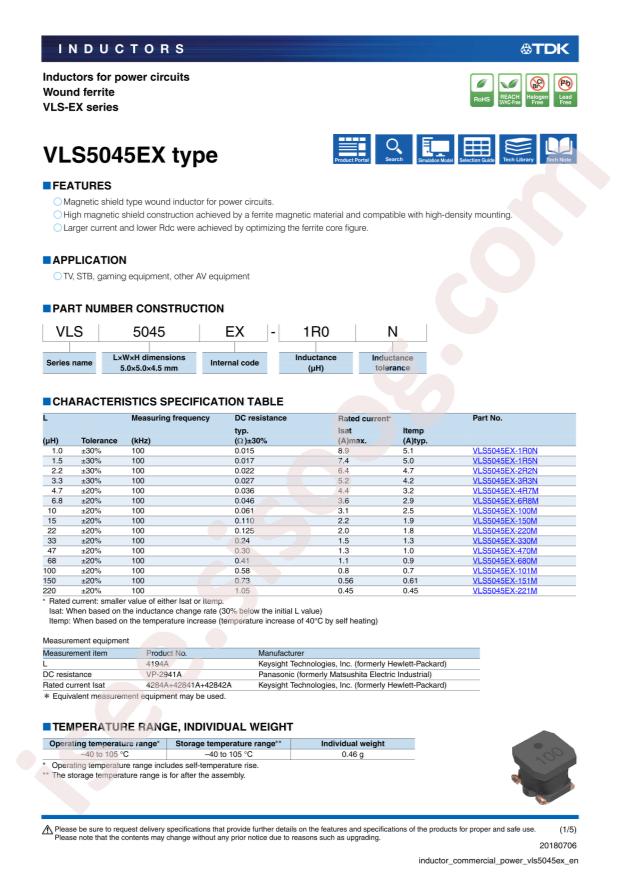 VLS5045EX-3R3N