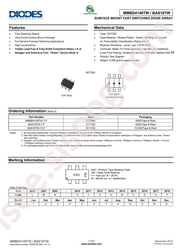 MMBD4148TW-7-F