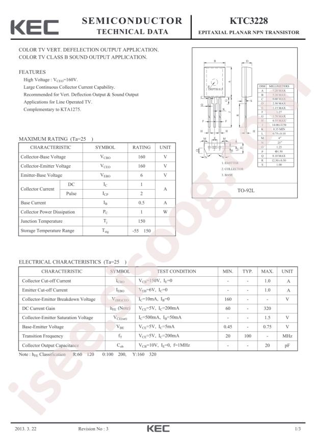 KTC3228-Y-AT/P