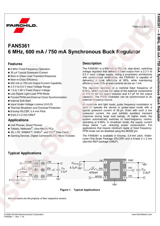 FAN5361UMP15X