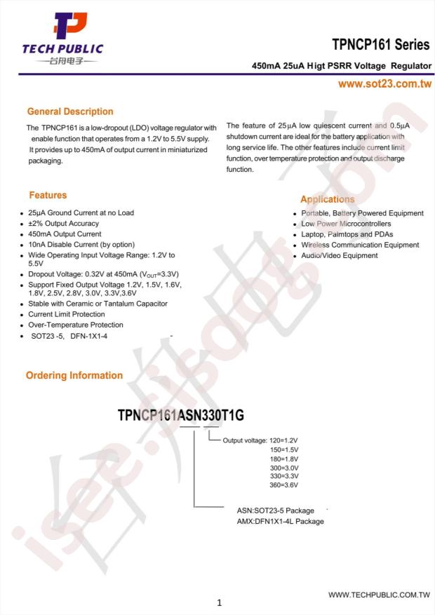 TPNCP161ASN330T1G