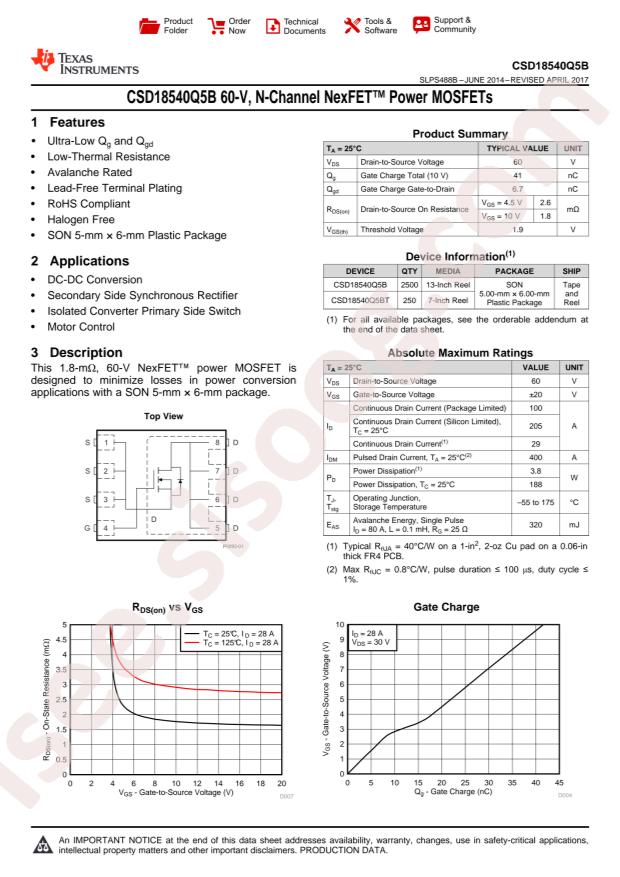 CSD18540Q5B