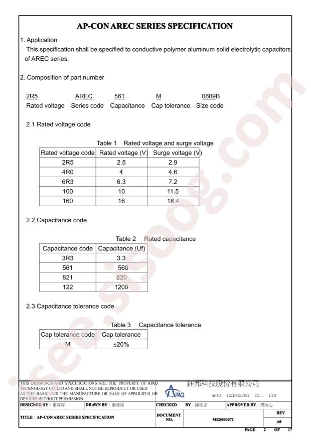 6R3AREC561M0609B