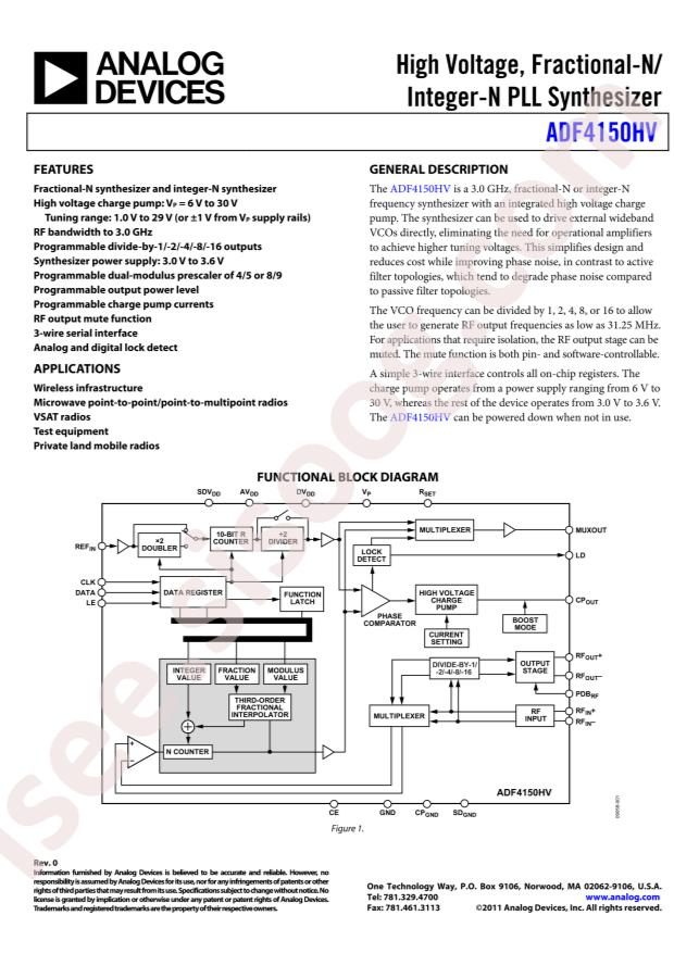 ADF4150HVBCPZ