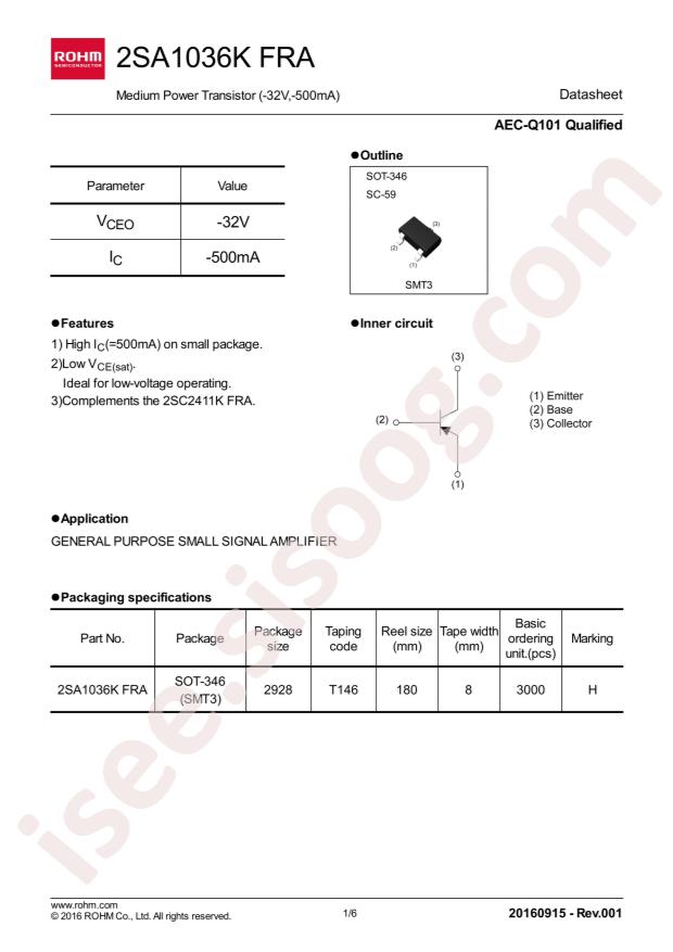 2SA1036KFRAT146R