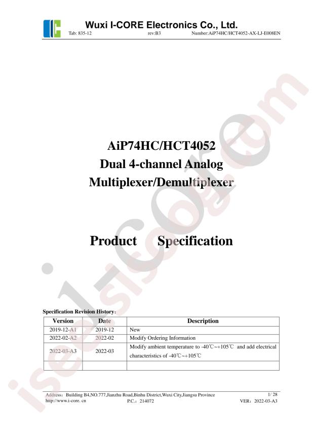 AiP74HC4052SA16.TB