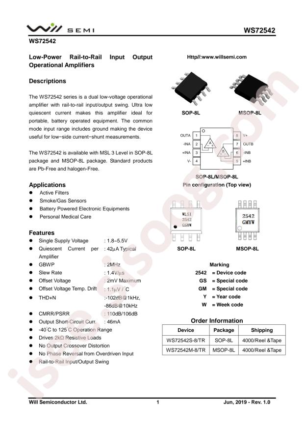 WS72542S-8/TR