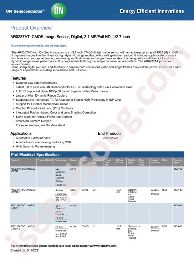AR0237ATSC12XUEA0-DRBR