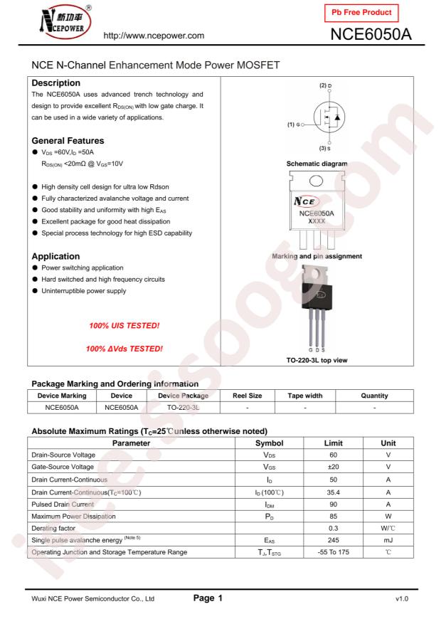 NCE6050A