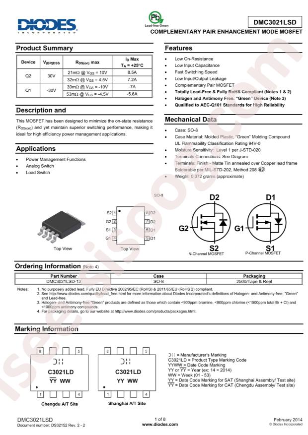 DMC3021LSD-13