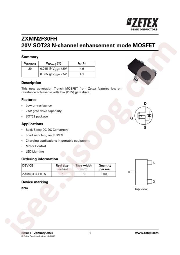 ZXMN2F30FHTA