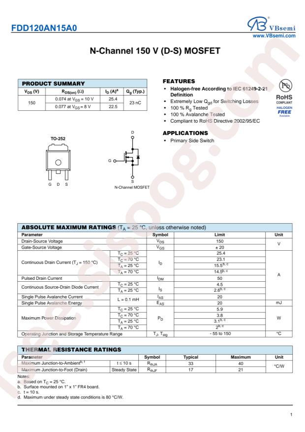 FDD120AN15A0-VB