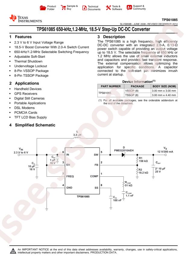 TPS61085DGKR