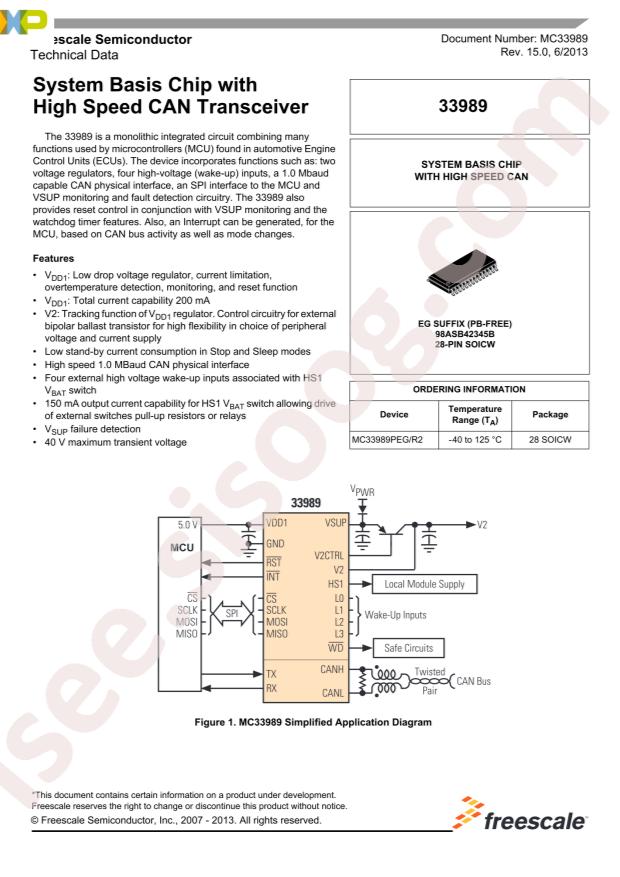 NXP MC33989PEG