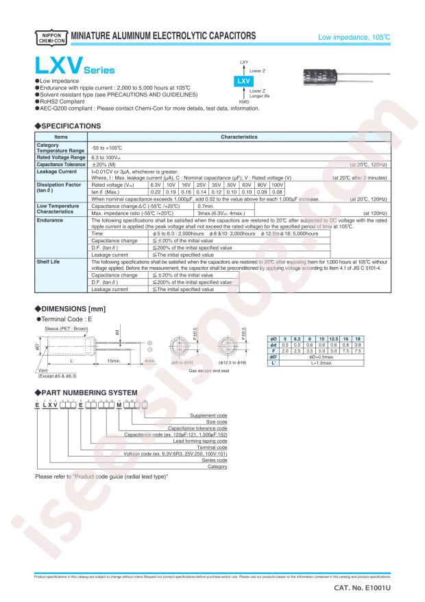 ELXV101ETD270MJC5S